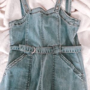 Jean Overall Skirt Dress American Eagle